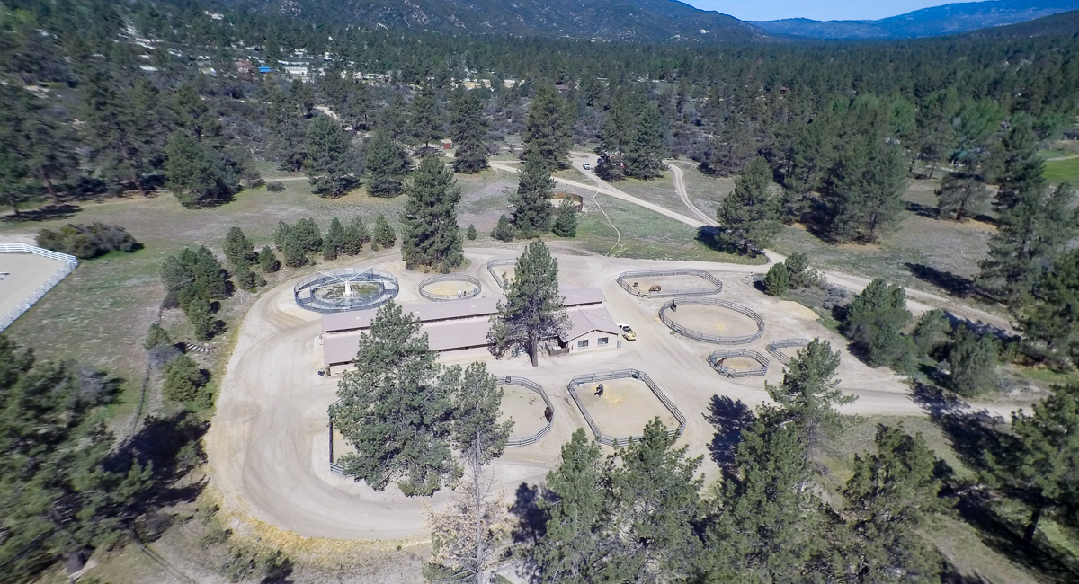 Aerial photo of ranch